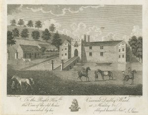 Himley Hall: grawerowanie autorstwa Stebbing Shaw