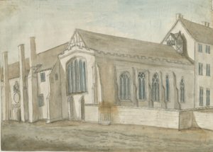 Lichfield - Szpital i Kaplica św. Jana: malarstwo akwarelowe, bd [1762-1802] (malarstwo) autorstwa Stebbing Shaw