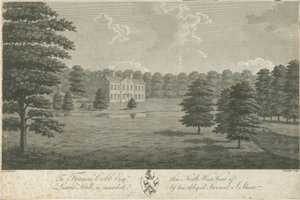 Lysways Hall: grawerowanie, nd [1762-1802] (druk) autorstwa Stebbing Shaw
