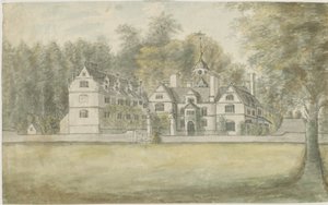 Norton Canes - Little Wyrley Hall: malarstwo akwarelowe, bd [1762-1802]
