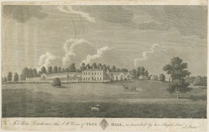 Penn Hall: grawerowanie i [koniec XVIII wieku] (druk) autorstwa Stebbing Shaw