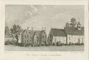 Fajkowy Kościół i Dwór: grawerowanie, bd [1762-1798] autorstwa Stebbing Shaw