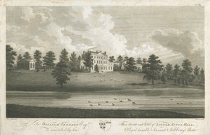 Shenstone - Little Aston Hall: grawerowanie, bd [1762-1798] (druk) autorstwa Stebbing Shaw