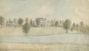 Shenstone - Little Aston Hall: obraz akwarelowy, bd [1762-1802] autorstwa Stebbing Shaw