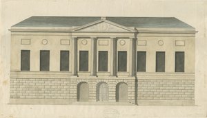 Stafford - County Gaol: obraz malowany akwarelą, bd [ok. 1794] (obraz) autorstwa Stebbing Shaw