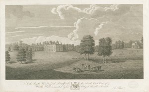 Weston-under-Lizard - Hall: grawerowanie, nd [1762-1802] (druk) autorstwa Stebbing Shaw