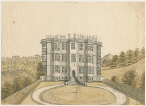 Wootton Lodge: malowanie akwarelą, bd [1794] autorstwa Stebbing Shaw