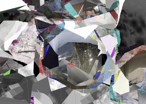 Geometryczny kolaż abstrakcyjny