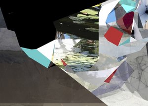 Odblaskowe fragmenty geometryczne