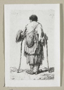 Żebrak widziany od tyłu autorstwa Stefan Juliusz Norblin de la Gourdaine