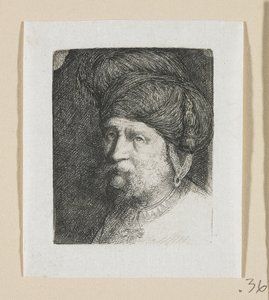 Głowa mężczyzny z turbanem autorstwa Stefan Juliusz Norblin de la Gourdaine