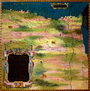 Mapa Egiptu – Stefano Bonsignori (Buonsignori) (zm. 1589) 1581 Malowanie szafek sali map geograficznych. Palazzo Vecchio, Sala Mappamondo Florencja