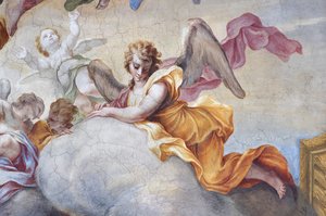 Anioł, fragment z Chwały św. Jana Chrzciciela autorstwa Stefano Maria Legnani