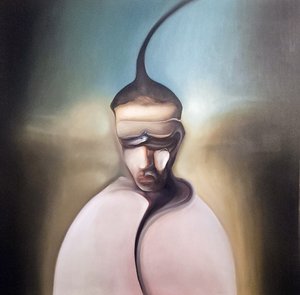Mroczna surrealistyczna postać autorstwa Stefano Mazzolini