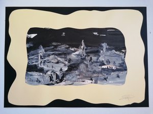 Dramatyczny monochromatyczny krajobraz autorstwa Stefano Mazzolini