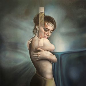 Portret zamyślonej kobiety autorstwa Stefano Mazzolini