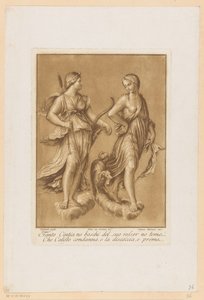 Diana i Callisto Plafondschilderingen van de Loggia di Galatea in de Villa Farnesina te Rome (tytuł serii)