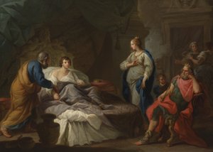 Antíoco Anseio por Stratonice, c.1740 (óleo sobre tela)polonês