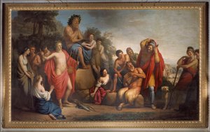 Bóstwa mitologiczne. Fresk autorstwa Stefano Tofanelli