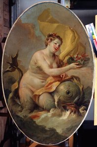 Nimfa (Nimfa). Obraz Stefano Torelli (1712-1784). olej na płótnie