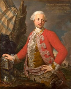 Portret Josepha de Saint Étienne Borne, hrabiego de Saint Sernin, królewskiego polskiego i elektorskiego szambelana saskiego, kapitana gwardii i adiutanta generalnego piechoty, 1755