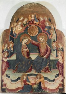 Koronacja Obrazu Virgin Wood autorstwa Stefano da Sant „Agnese autorstwa Stefano Veneziano