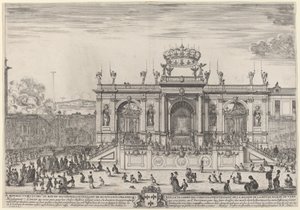 Ołtarz na Boże Ciało, prawdopodobnie 1648 r. autorstwa Stefano della Bella