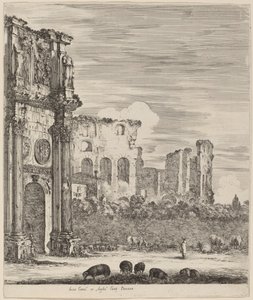 Łuk Konstantyna autorstwa Stefano della Bella