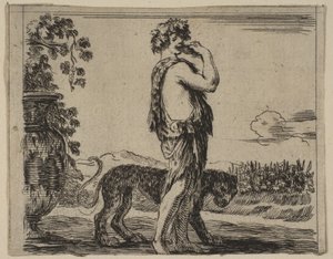 Bacchus, z Game of Mythology Game of Mythology, 1644. autorstwa Stefano della Bella