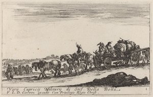 Pociąg bagażowy autorstwa Stefano della Bella