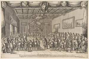 Uczta Przyjemnych, 1627. autorstwa Stefano della Bella