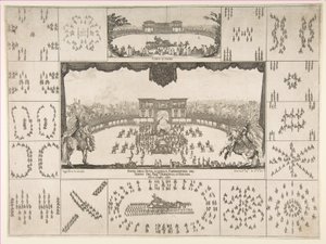 Karuzela we Florencji na Ślub Wielkiego Księcia Ferdynanda II, 1637. autorstwa Stefano della Bella