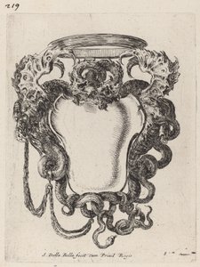 Kartusz otoczony przez smoki, 1647. autorstwa Stefano della Bella