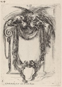 Kartusz zawieszony w zwłokach, 1647. autorstwa Stefano della Bella