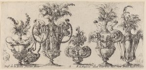 Fantastyczne Wazy, prawdopodobnie 1646. autorstwa Stefano della Bella