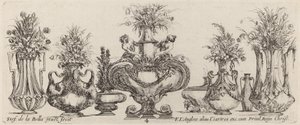 Fantastyczne wazy, prawdopodobnie 1646. autorstwa Stefano della Bella