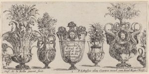 Fantastyczne Wazy, prawdopodobnie 1646. autorstwa Stefano della Bella