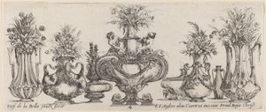 Fantastyczne wazy, prawdopodobnie 1646. autorstwa Stefano della Bella