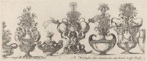 Fantastyczne wazy, prawdopodobnie 1646. autorstwa Stefano della Bella
