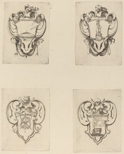 Cztery emblematy na pogrzeb księcia Francesco de Medici autorstwa Stefano della Bella