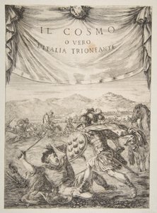 Frontyspis do Il Cosmo, 1650. autorstwa Stefano della Bella