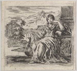 Juno, z Game of Mythology Game of Mythology, 1644. autorstwa Stefano della Bella