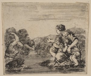 Latona, z Game of Mythology Game of Mythology, 1644. autorstwa Stefano della Bella