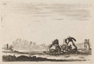 Panowie i damy rozmawiają, 1642. autorstwa Stefano della Bella