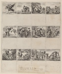 Mitologiczne karty do gry, 1644. autorstwa Stefano della Bella