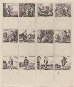 Mitologiczne karty do gry, 1644. autorstwa Stefano della Bella