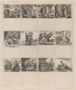 Mitologiczne karty do gry, 1644. autorstwa Stefano della Bella