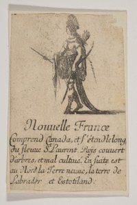Nowa Francja, 1644. autorstwa Stefano della Bella