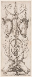 Ornamenty lub groteski (Grotesque Ornament) autorstwa Stefano della Bella