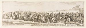 Część Wjazdu Poselstwa Polskiego Q.X.Y., 1633. autorstwa Stefano della Bella